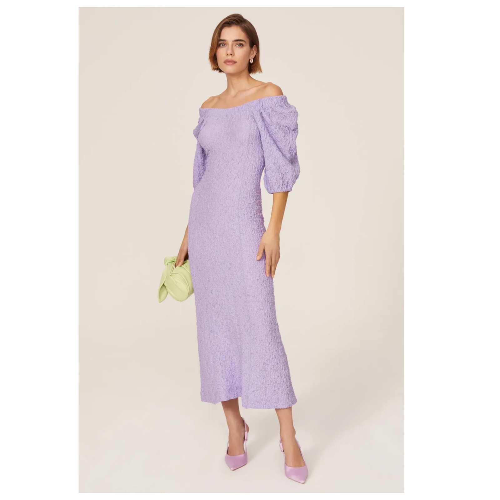 Stine Goya Garance Smocked Dress Size Large